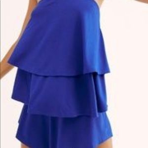 Free People Sunsational 2 piece shorts set- Cobalt Blue